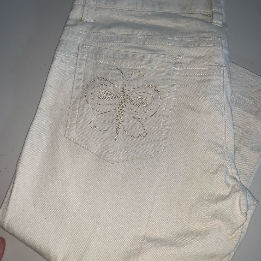 Embroidered🦋Butterfly Capri Jeans